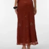 Jupe longue taille haute Vmcara