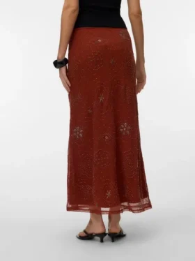 Jupe longue taille haute Vmcara