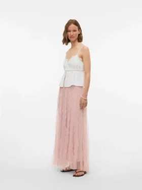 Jupe longue taille haute Vmcaralia