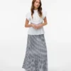 Jupe longue taille haute Vmcheck