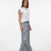 Jupe longue taille haute Vmcheck