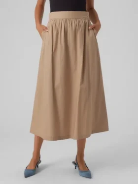 Jupe longue taille haute Vmcilla
