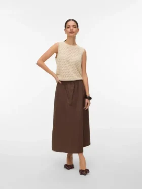 Jupe longue taille haute Vmcilla