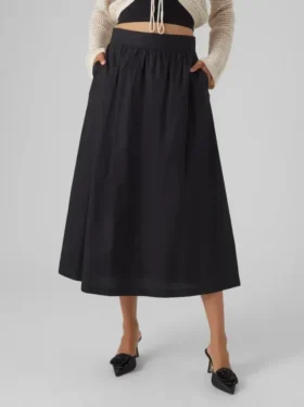 Jupe longue taille haute Vmcilla