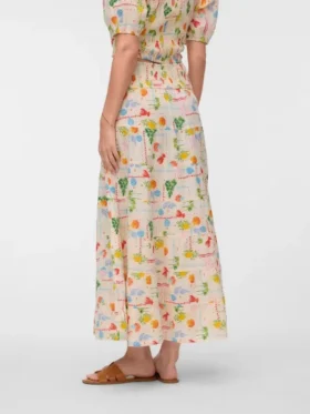 Jupe longue taille haute Vmelena