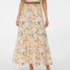 Jupe longue taille haute Vmelena