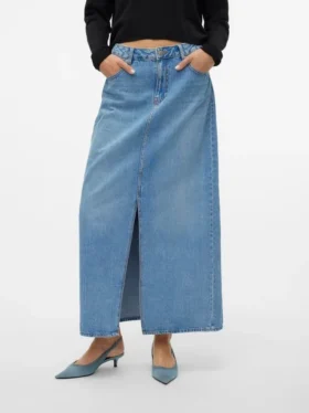 Jupe longue taille haute Vmhart