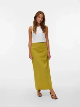 Jupe longue taille haute Vmjosie