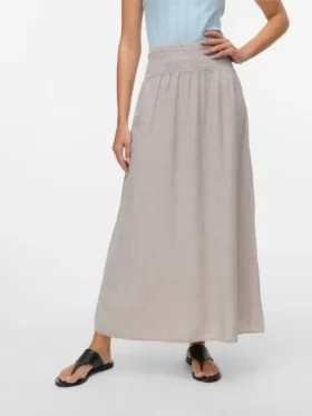Jupe longue taille haute Vmlinn