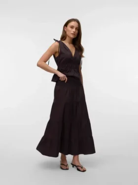 Jupe longue taille haute Vmlotus