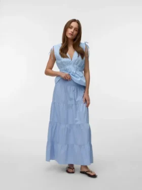 Jupe longue taille haute Vmlotus