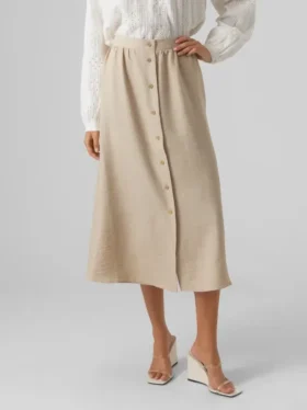 Jupe longue taille haute Vmmelaney