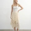 Jupe longue taille haute Vmsally