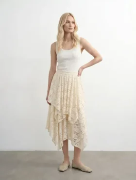 Jupe longue taille haute Vmsally