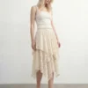 Jupe longue taille haute Vmsally