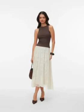 Jupe longue taille haute Vmviola