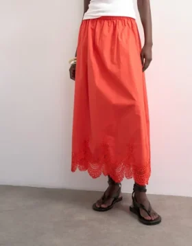 Jupe longue taille mi-haute Tslina