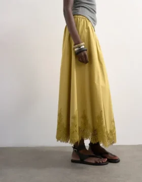 Jupe longue taille mi-haute Tslina