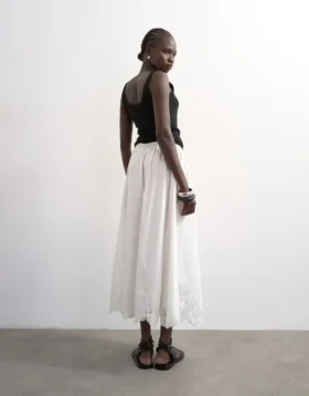 Jupe longue taille mi-haute Tslina