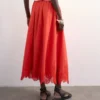 Jupe longue taille mi-haute Tslina