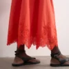 Jupe longue taille mi-haute Tslina