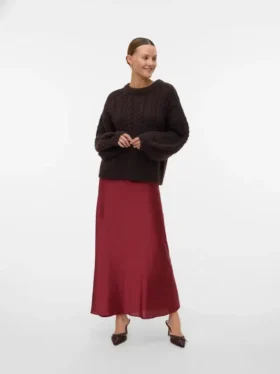 Jupe longue à taille mi-haute Vmgoddess