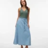 Jupe longue taille mi-haute Vmjolene