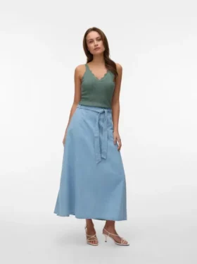 Jupe longue taille mi-haute Vmjolene