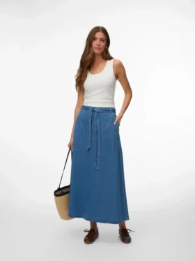 Jupe longue taille mi-haute Vmjolene