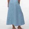 Jupe longue taille mi-haute Vmjolene