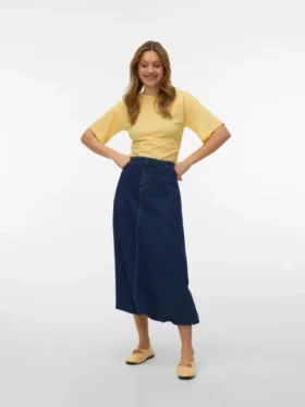 Jupe longue taille mi-haute Vmlinda