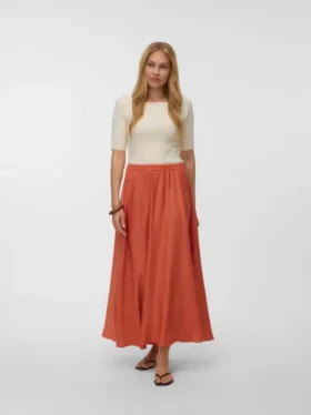 Jupe longue taille mi-haute Vmmira