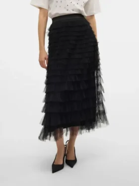 Jupe longue taille mi-haute Vmnaja
