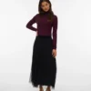 Jupe longue à taille mi-haute Vmpearl