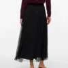 Jupe longue à taille mi-haute Vmpearl
