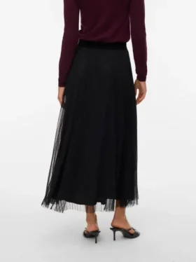 Jupe longue à taille mi-haute Vmpearl