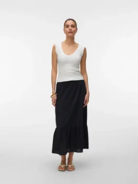 Jupe longue à taille mi-haute Vmtrine
