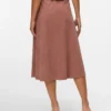 Jupe midi en velours côtelé à taille haute Vmvienna