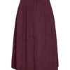 Jupe midi en velours côtelé à taille haute Vmvienna