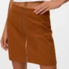 Jupe midi en velours côtelé à taille haute Vmvienna