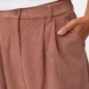 Jupe midi en velours côtelé à taille haute Vmvienna