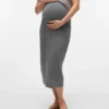 Jupe midi taille haute