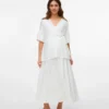 Jupe midi taille haute