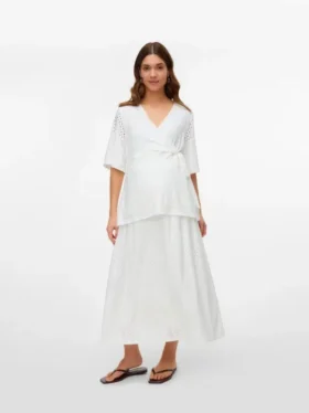 Jupe midi taille haute