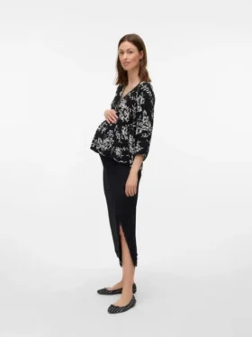 Jupe midi taille haute
