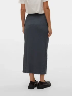 Jupe midi taille haute