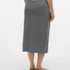 Jupe midi taille haute