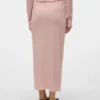 Jupe midi taille haute