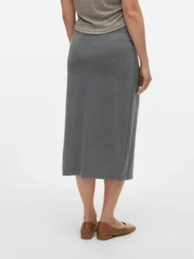 Jupe midi taille haute