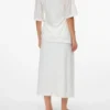 Jupe midi taille haute